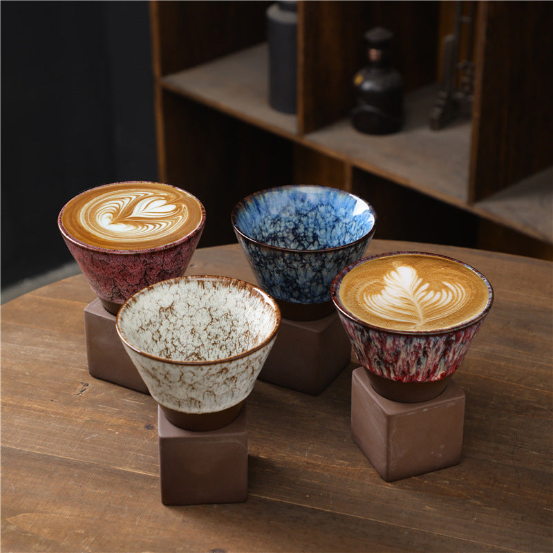200 ml Keramik-Kaffeetasse zum Wechseln des Brennofens für Zen-Dekor-Rituale