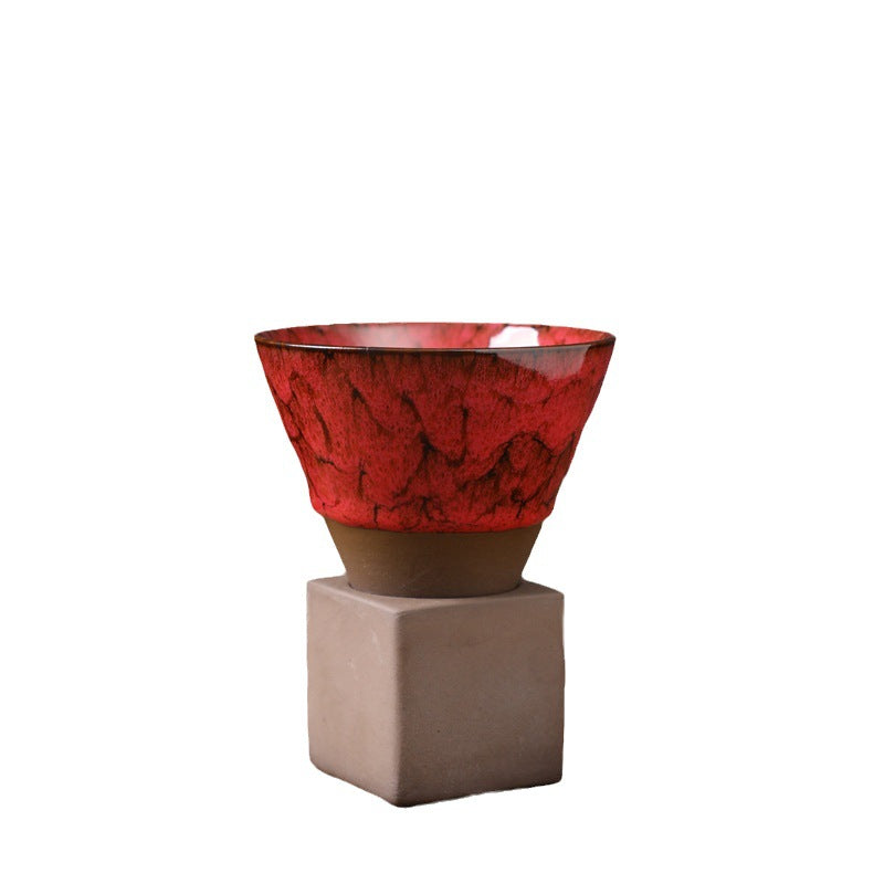 200 ml Keramik-Kaffeetasse zum Wechseln des Brennofens für Zen-Dekor-Rituale