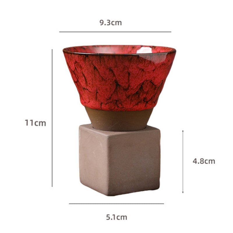 200 ml Keramik-Kaffeetasse zum Wechseln des Brennofens für Zen-Dekor-Rituale