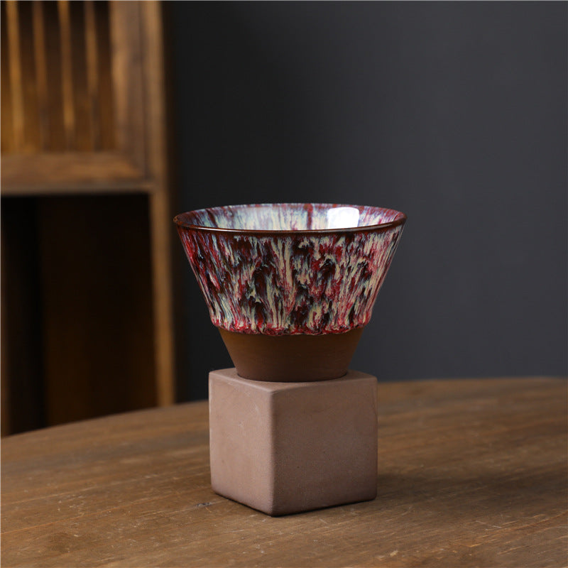 200 ml Keramik-Kaffeetasse zum Wechseln des Brennofens für Zen-Dekor-Rituale