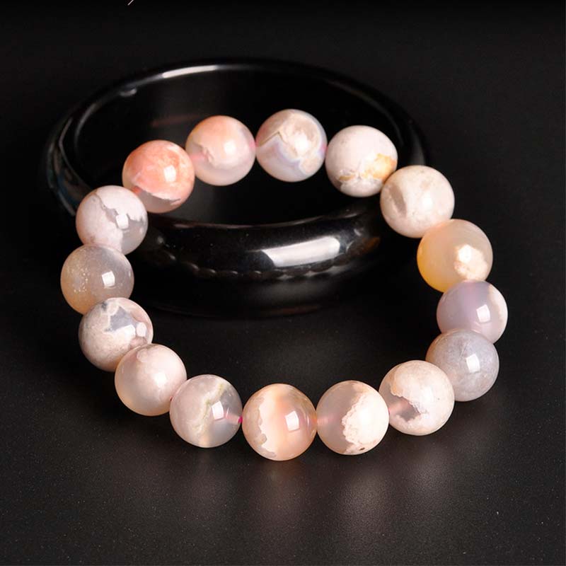 Sakura Agate Bracelet 8mm for Peace & New Beginnings
