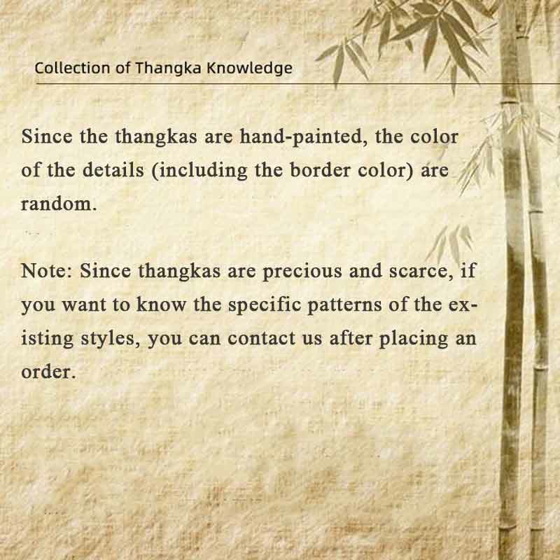 21,65 Zoll tibetisches Thangka-Gemälde Om Mani Padme Hum Schriftdekoration