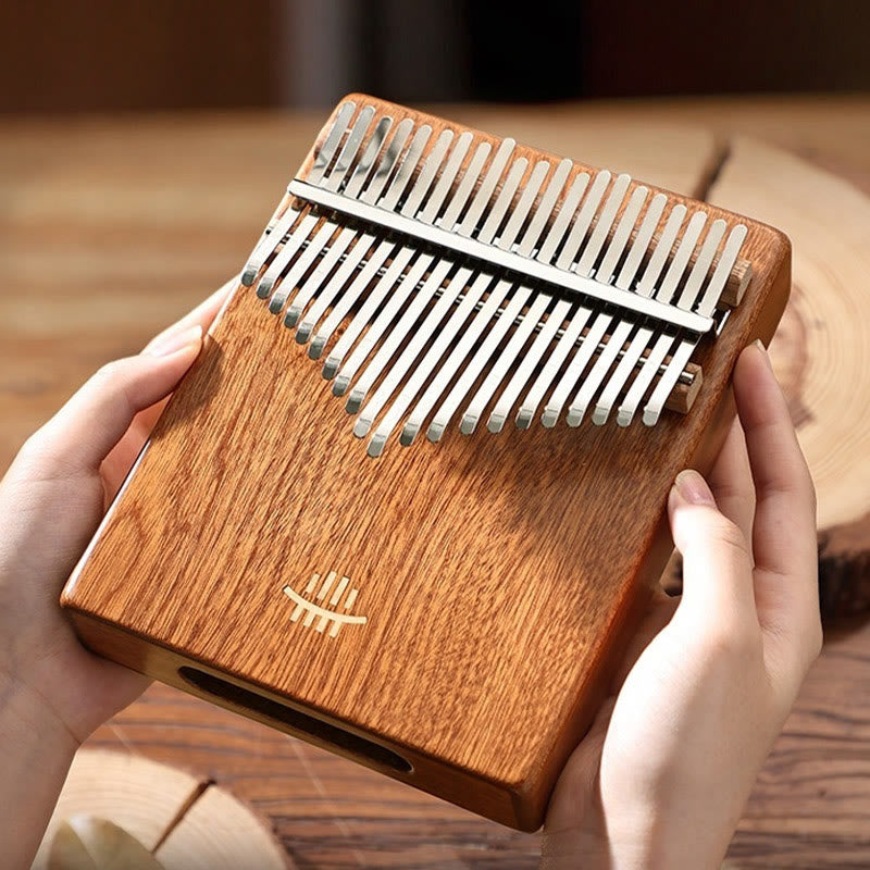 Kalimba-Daumenklavier mit 21 Tasten aus Akazienholz für Meditation