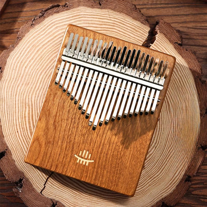Kalimba-Daumenklavier mit 21 Tasten aus Akazienholz für Meditation