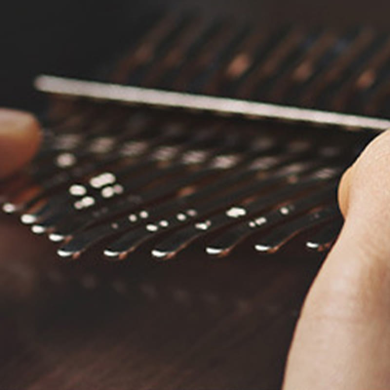 Kalimba aus Walnussholz mit 21 Tasten – Meditations-Daumenklavier