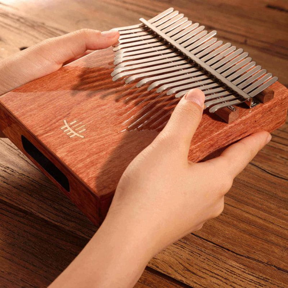 21 Key Zambian Rosewood C Tone Kalimba Thumb Piano - 21 Keys / Zambian RoseWood / Ore Metal Piano