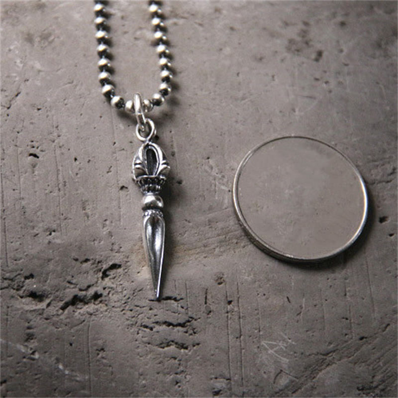 925 Sterling Silber Dorje Vajra Spirituelle Kraft Halskette