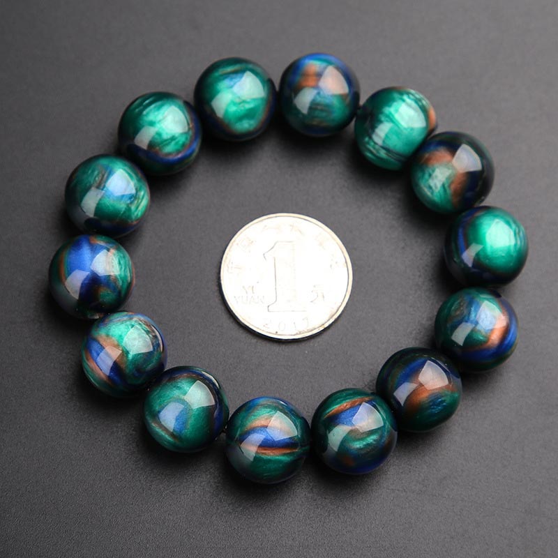 Colorful Sea Willow 8mm 108-Bead Mala Bracelet for Prosperity