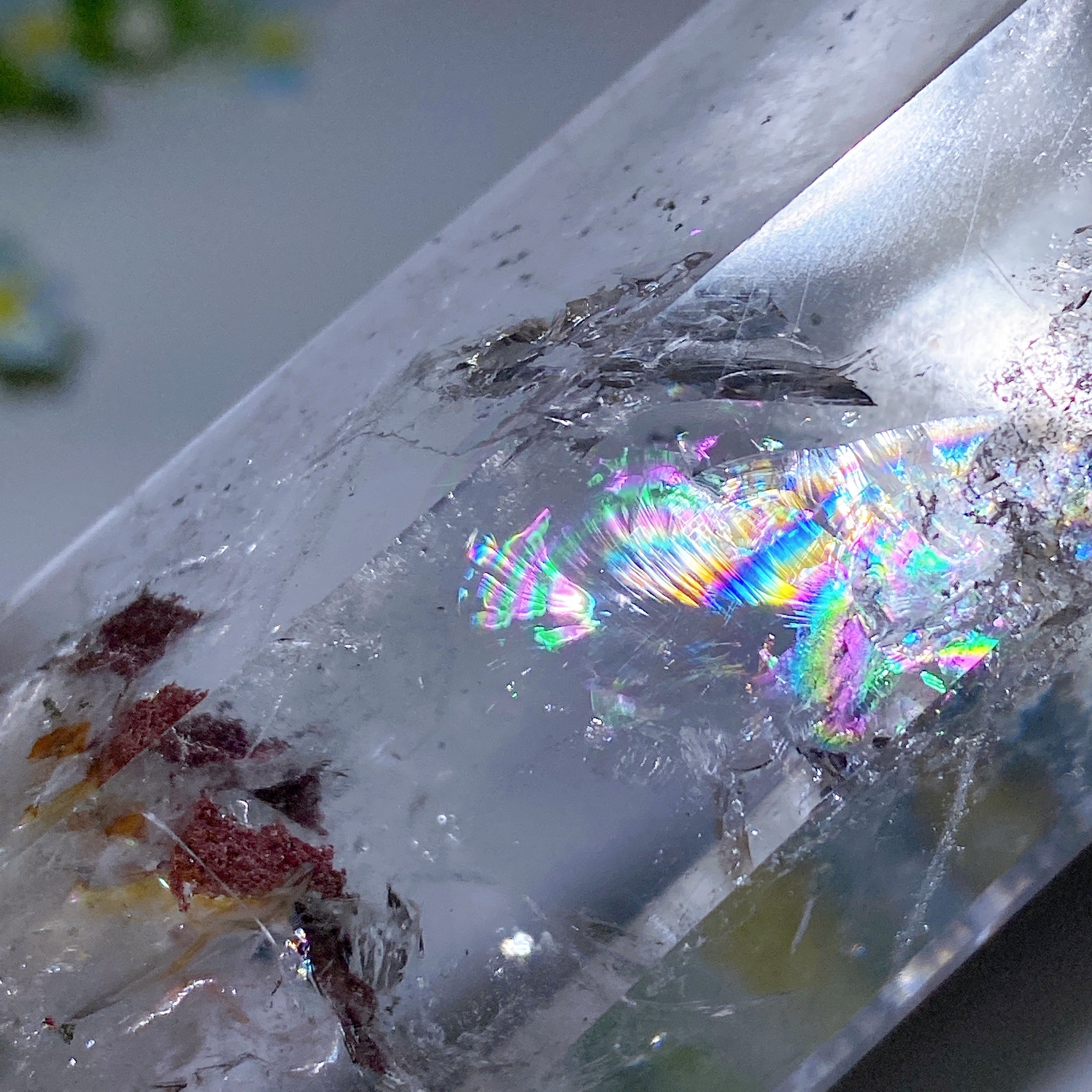 21cm Rainbow Garden Quartz Crystal Tower for Energy Healing