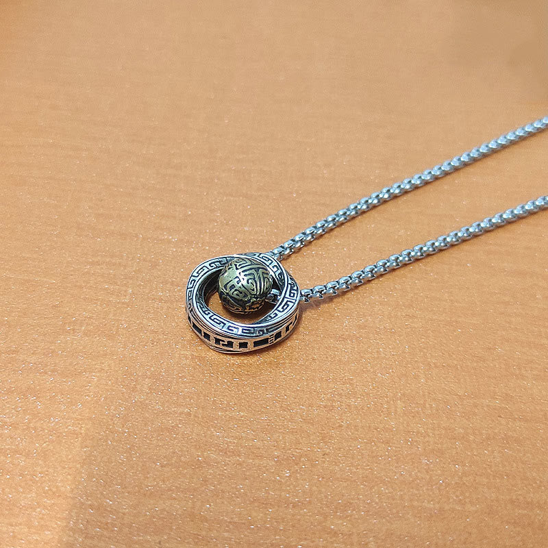 Kupferne Mobius-Glücksperlen-Halskette für Wohlstand