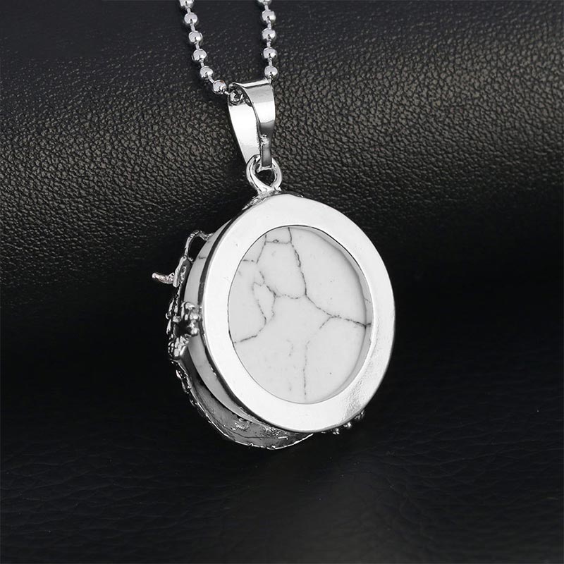 Natural Quartz Crystal Dragon Necklace Healing Energy Pendant