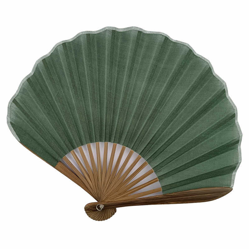 22 cm Bambus-Faltfächer | Handventilator in Volltonfarbe