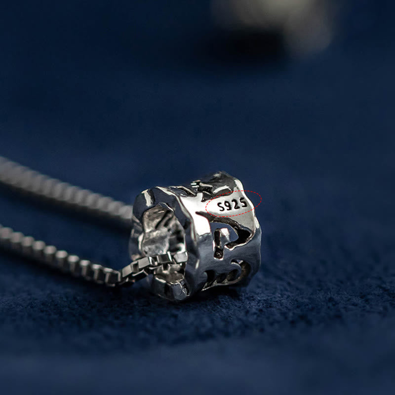 Om Mani Padme Hum Halskette | Anhänger aus 925er Sterlingsilber