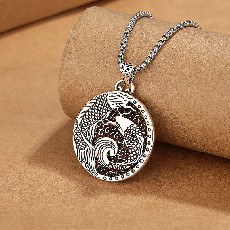 Copper Koi Fish Healing Necklace 60cm | Strength & Balance