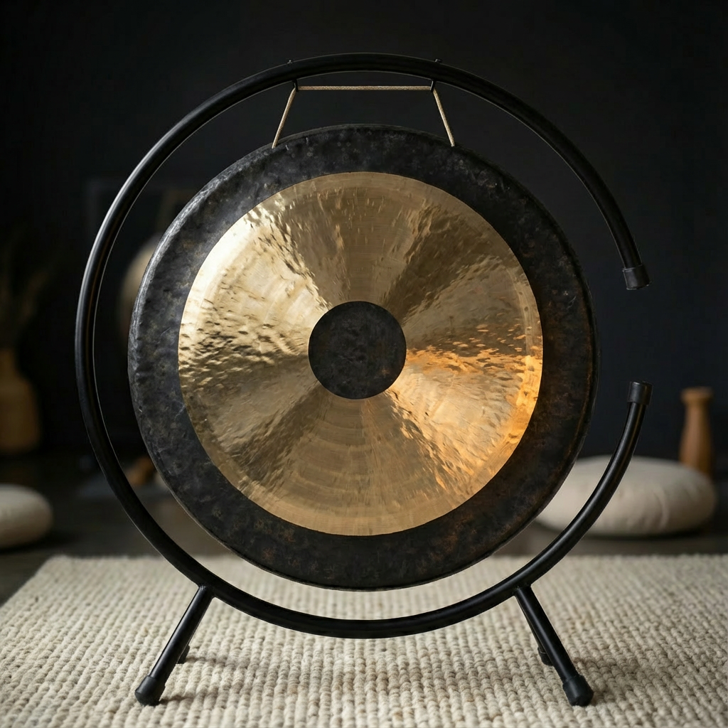 24 Zoll chinesischer Gong mit C-Ständer zur Meditation