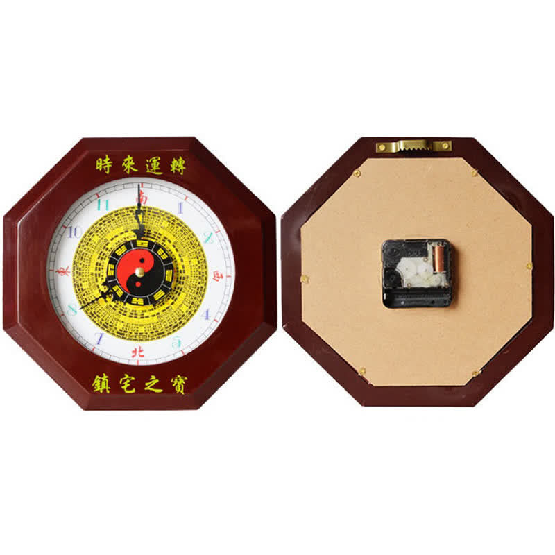 24 cm Feng Shui Bagua Karte Balance Energie Wanduhr