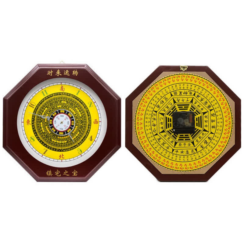 24 cm Feng Shui Bagua Karte Balance Energie Wanduhr
