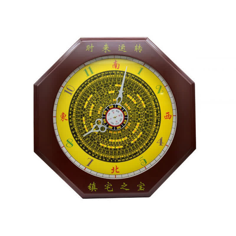 24 cm Feng Shui Bagua Karte Balance Energie Wanduhr