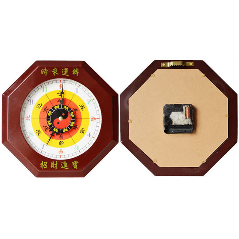 24 cm Feng Shui Bagua Karte Balance Energie Wanduhr
