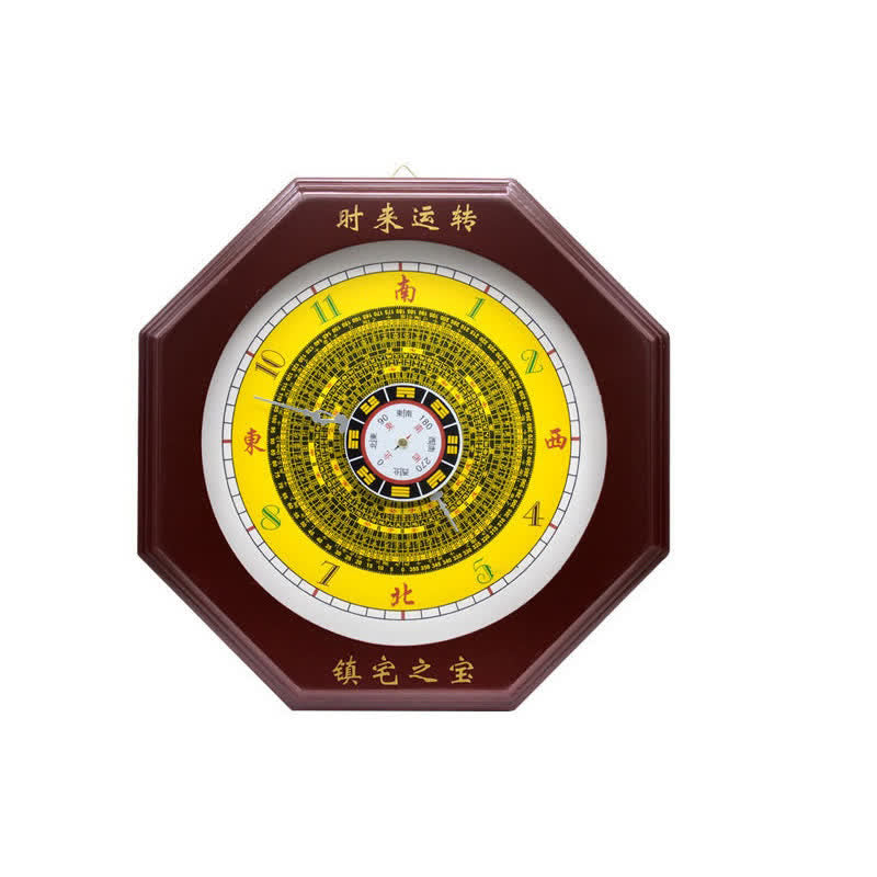 24 cm Feng Shui Bagua Karte Balance Energie Wanduhr