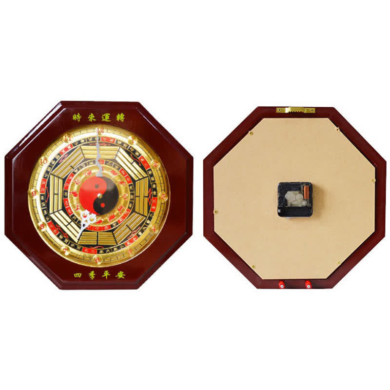 24 cm Feng Shui Bagua Karte Balance Energie Wanduhr