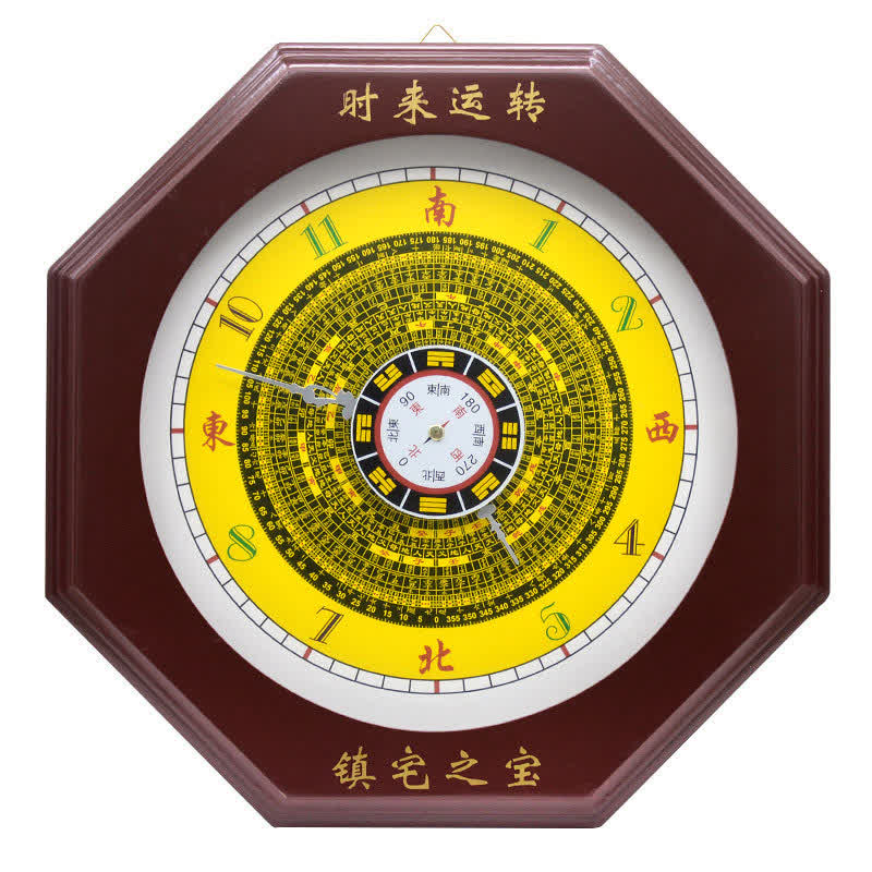 24 cm Feng Shui Bagua Karte Balance Energie Wanduhr