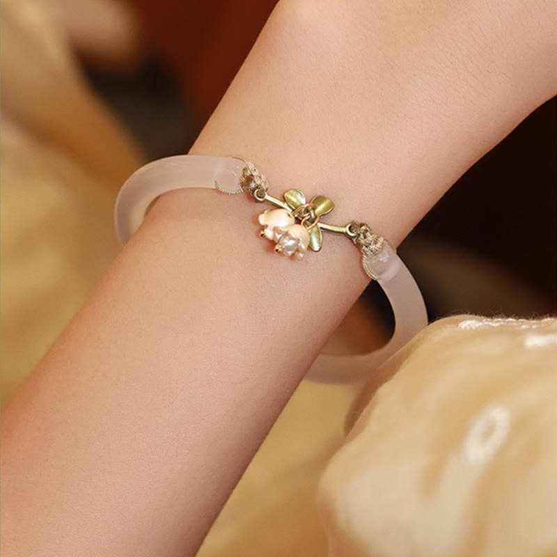 Lily of the Valley Spiritual Strength Bracelet Bangle