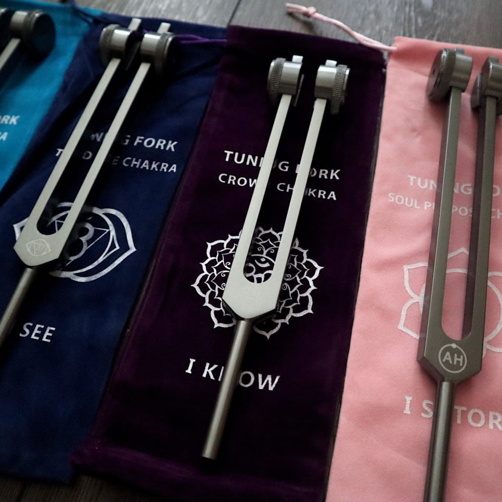 .25 Solfeggio Tuning Fork Set - 9pc Chakra Engram Series