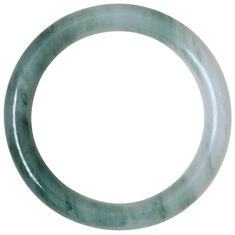 Natural Jade Luck Prosperity Bangle Bracelet 56mm
