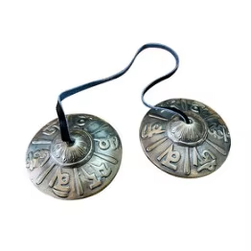 Nepal Handmade Tinkle Bell Large Brass Tibetan Music Bells Sound Healing Yoga Meditation Tinsha Bell Percussion Children Gifts