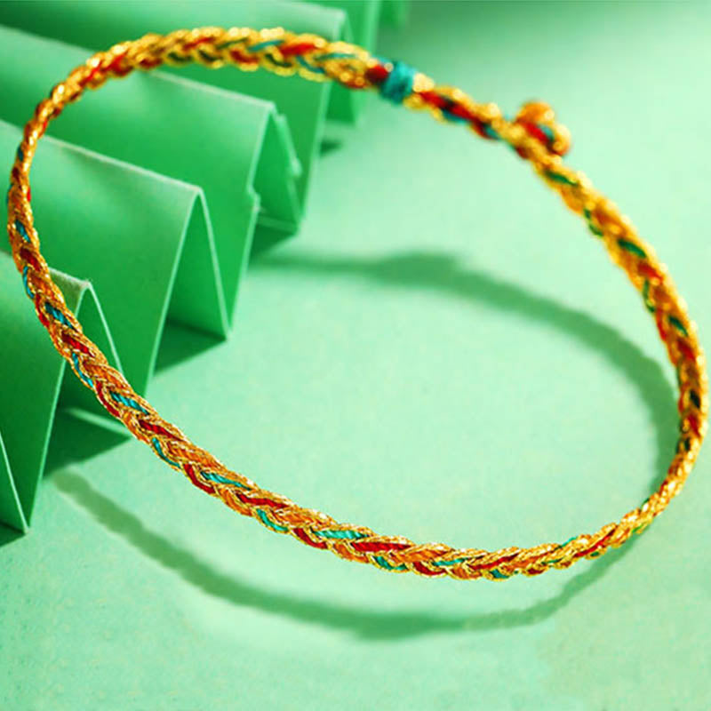Dragon Scale Braid String Bracelet | Protection & Strength