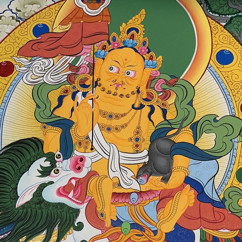 27,56 Zoll tibetische Thangka-Mandala-Wandkunst-Dekoration