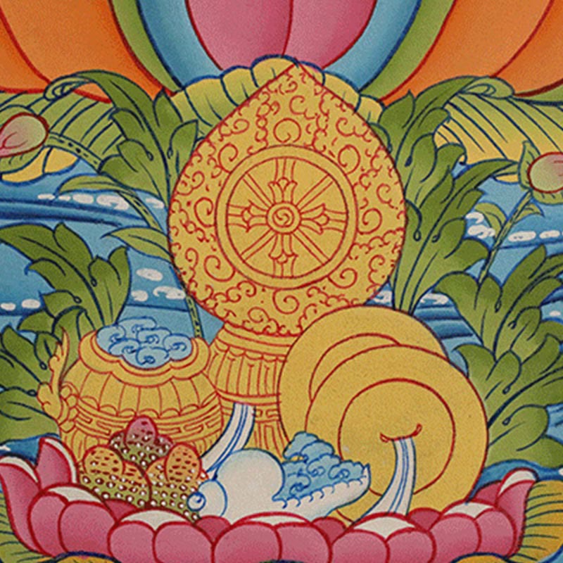 27,56 Zoll tibetische Thangka-Mandala-Wandkunst-Dekoration