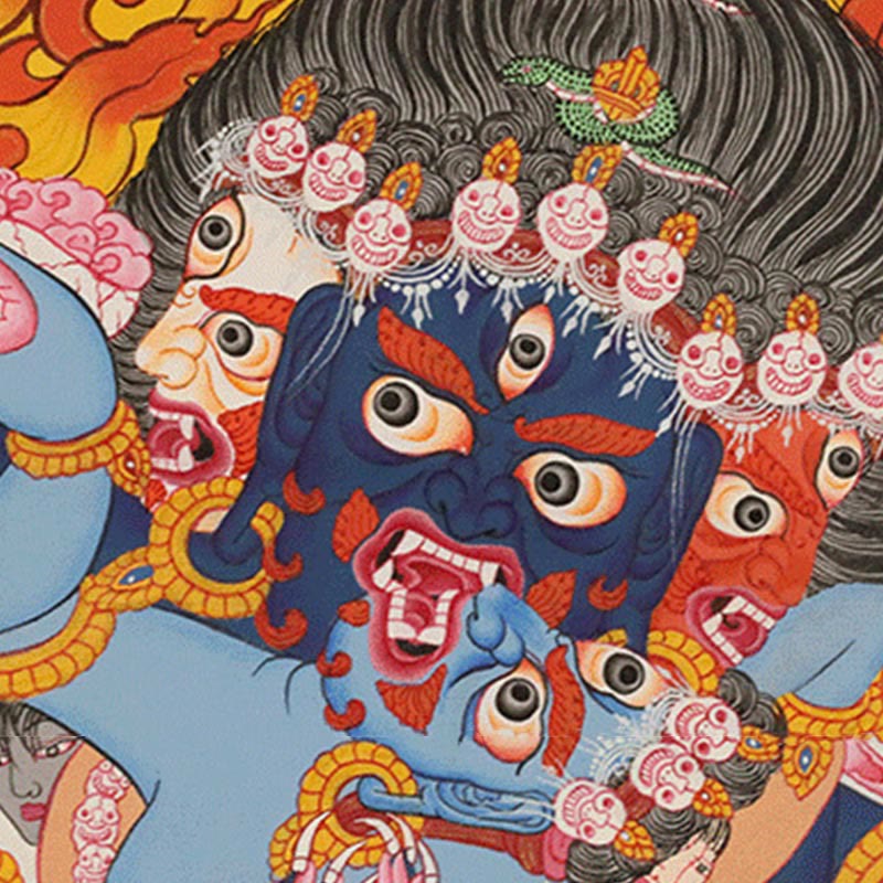 27,56 Zoll tibetische Thangka-Mandala-Wandkunst-Dekoration