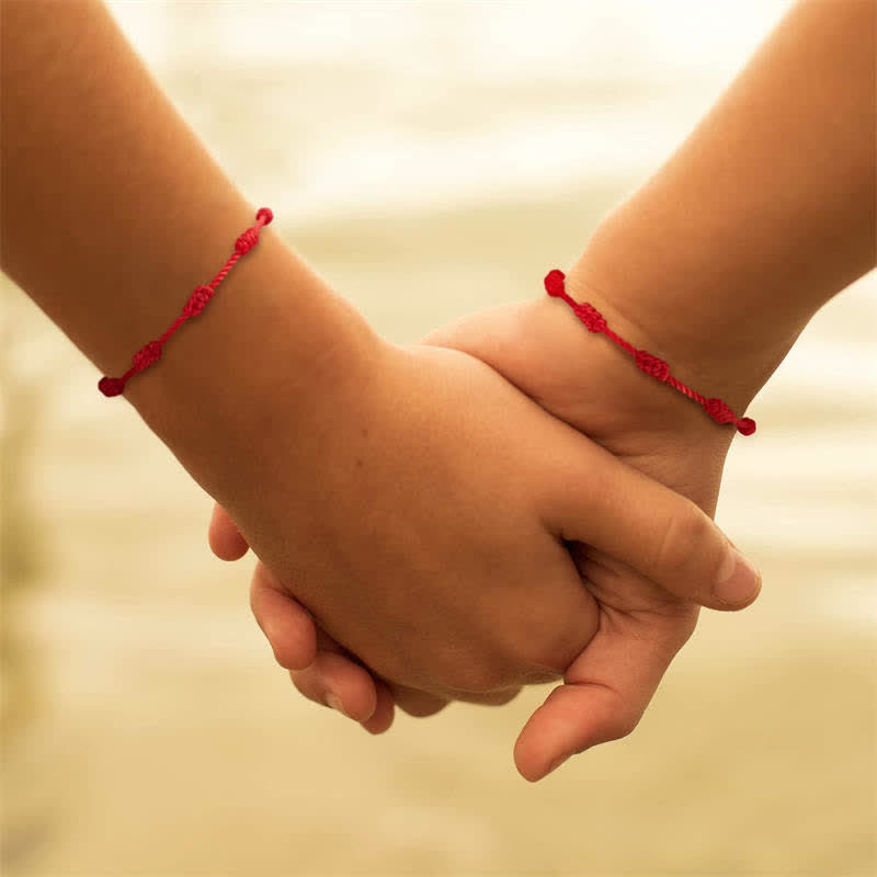 4Pcs Evil Eye Red String Protection Bracelet Set
