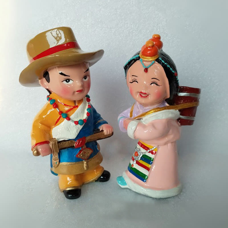 11 cm handbemaltes tibetisches spirituelles Figuren-Ornament