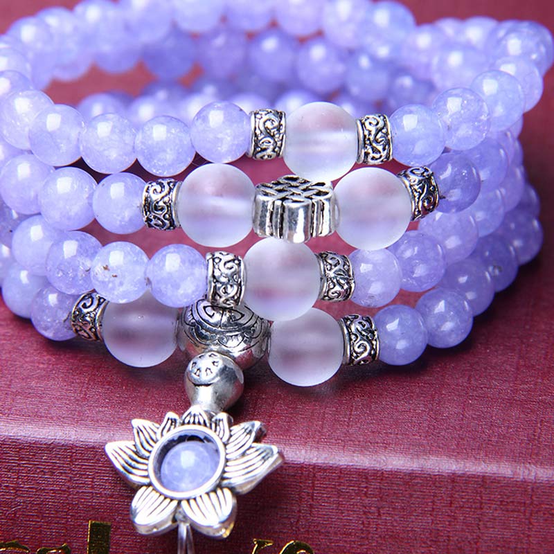 Purple Jasper Strength Bracelet Mala 108 Beads