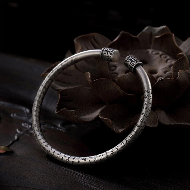 White Copper Adjustable Spiritual Bracelet for Luck & Balance