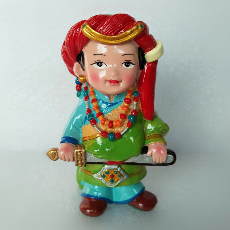 11 cm handbemaltes tibetisches spirituelles Figuren-Ornament