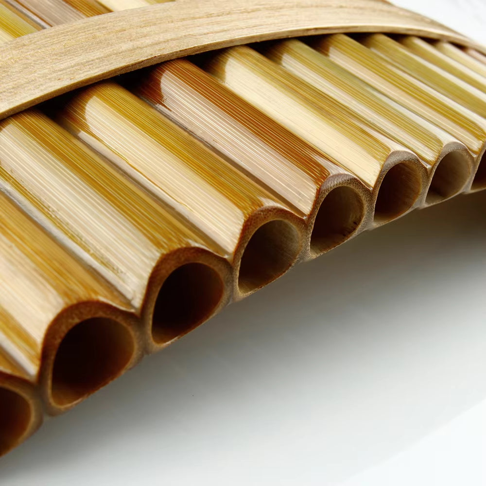 Chinese Traditional Musical Instrument, Pan Flute, Bamboo, Pan Pipes, F Key, 18 Pipes, High Quality