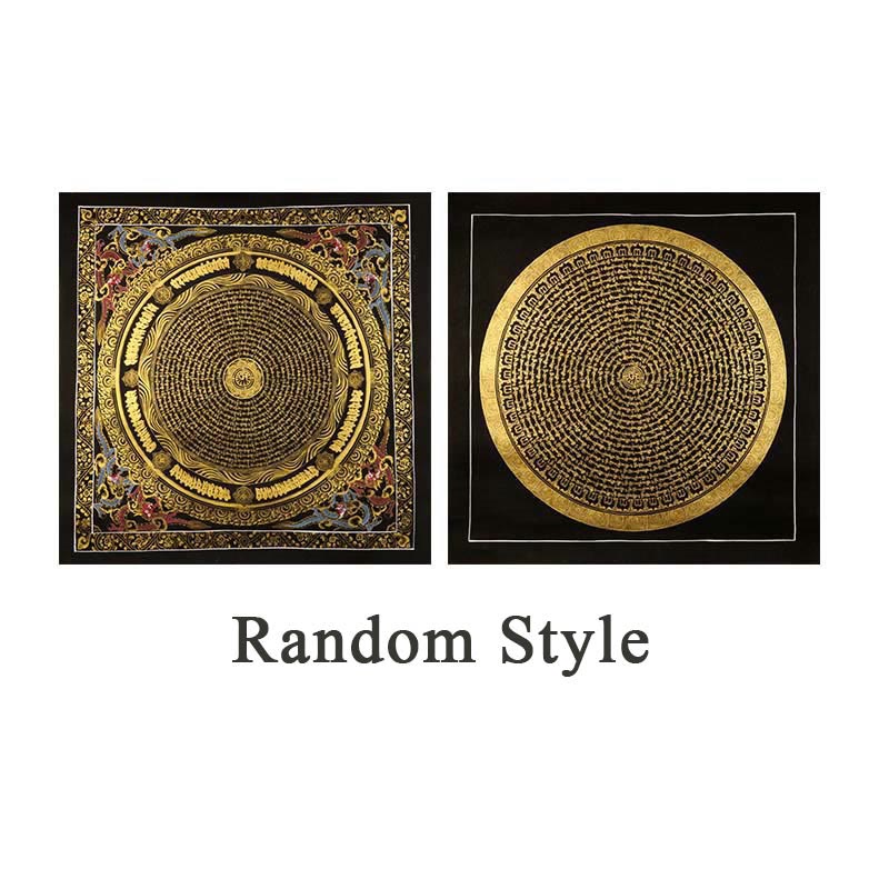 29,5 Zoll tibetische Thangka, handbemalte Wanddekoration aus Stoff