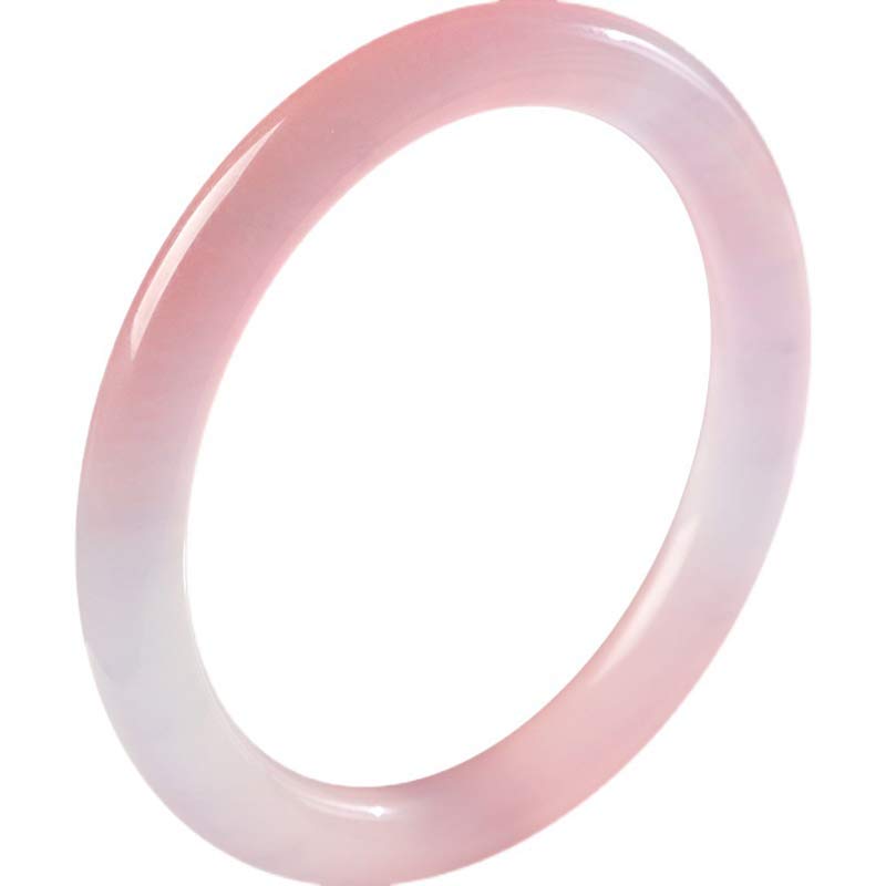 Pink Crystal Love Warmth Bracelet | Rose Quartz Bangle 56-58mm