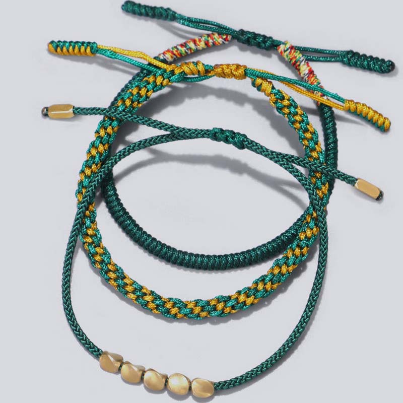 3 PCS Tibetan Copper Spiritual Protection Bracelet Set