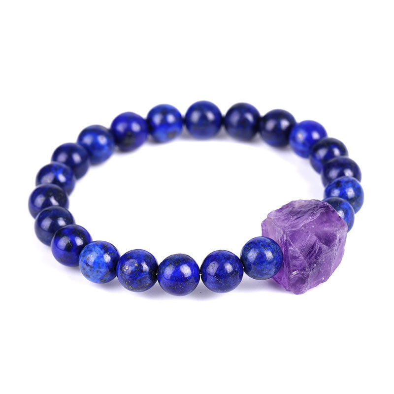8mm Tiger Eye Amethyst Balance Bracelet