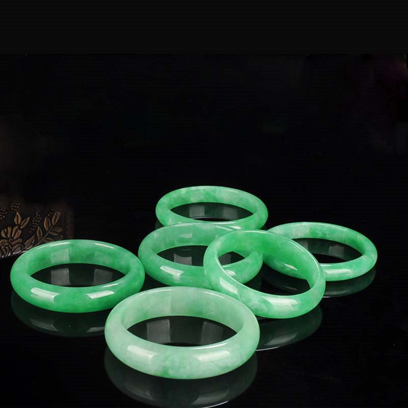 Jade-Armreif, 58 mm, für Fülle und Schutz