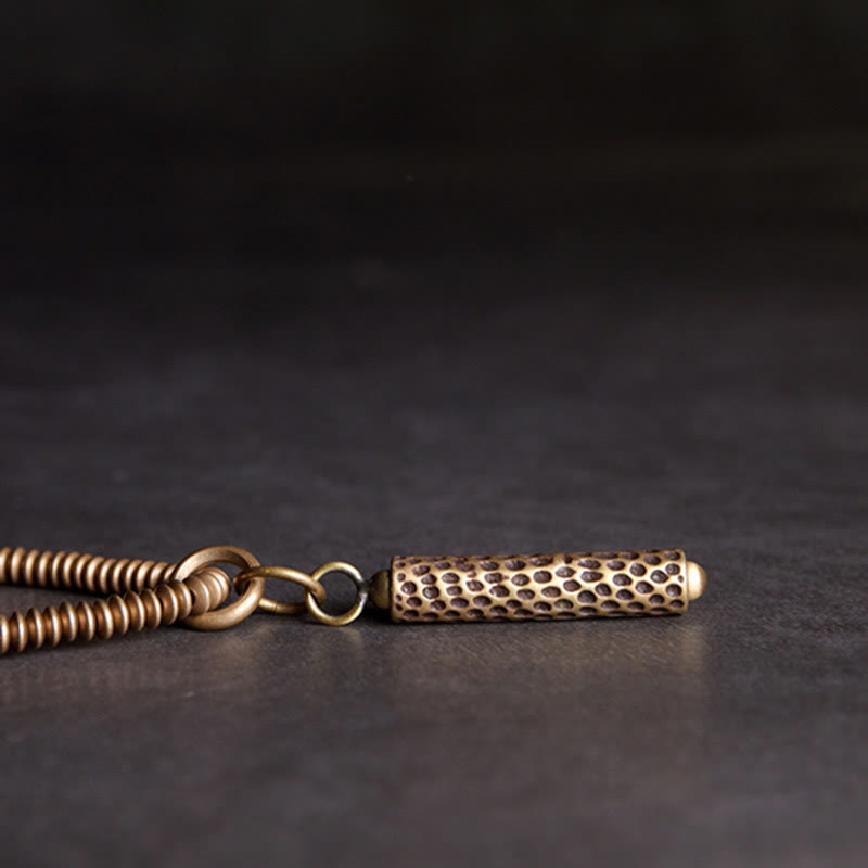 Vintage Lava Rock Copper Spiritual Bracelet for Balance