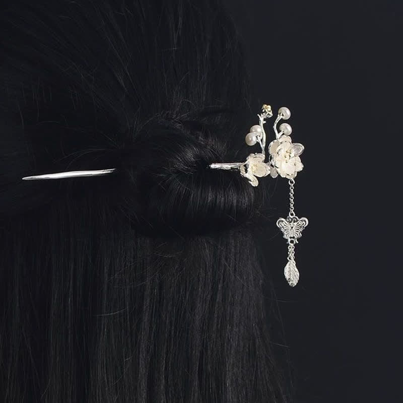 Copper Plum Blossom Butterfly Hairpin | Love & Freedom Symbol