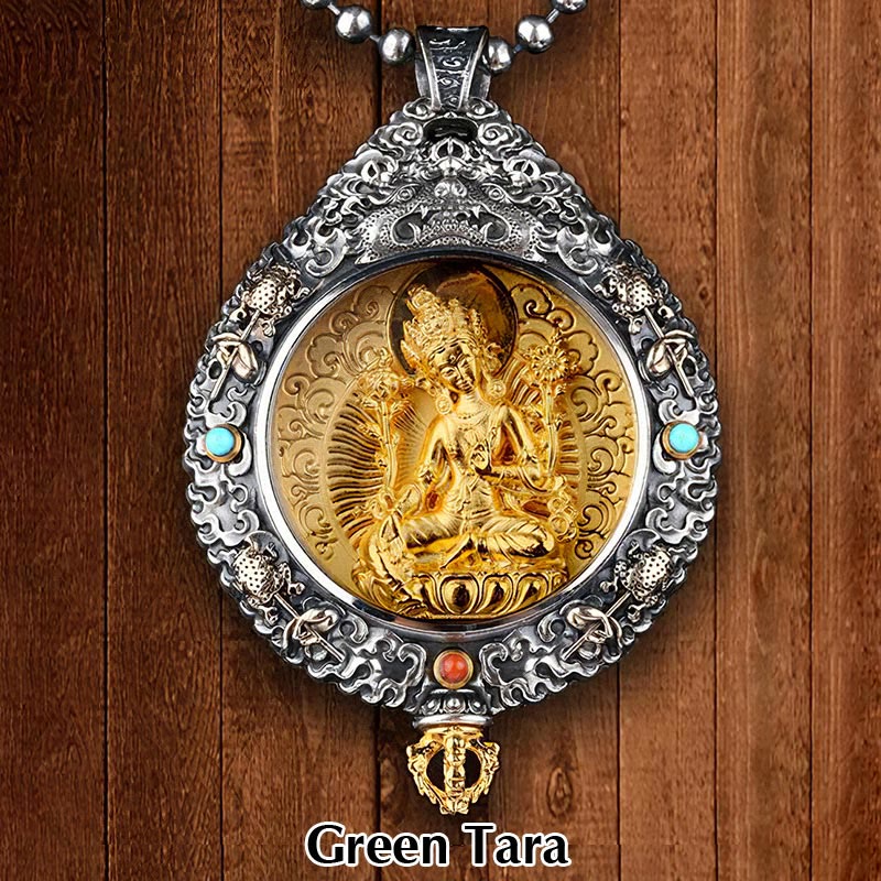 Chinese Zodiac Rotatable Necklace Pendant for Spiritual Protection