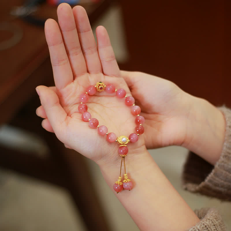 Yanyuan Agate Lotus Flower Enlightenment Bracelet