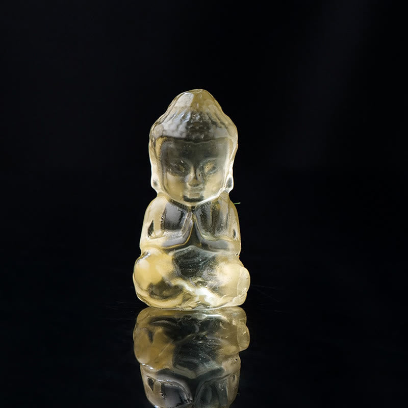 Amethyst Chakra Healing Buddha Necklace Pendant 1.4cm x 2.6cm